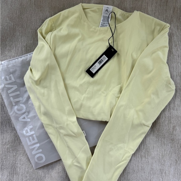 Oner Active Soft Motion Long Sleeve Crop - Pastel Yellow - Picture 1 of 4